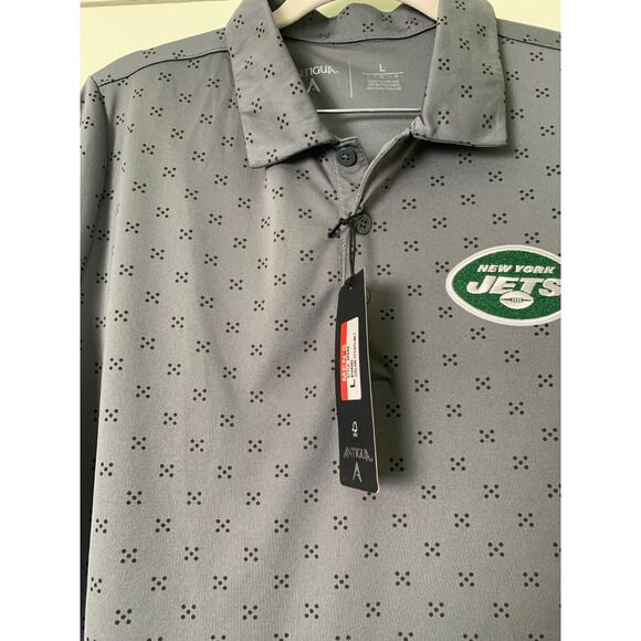 New York Jets Men's Antigua Embroidered Polo Size L - Picture 3 of 11